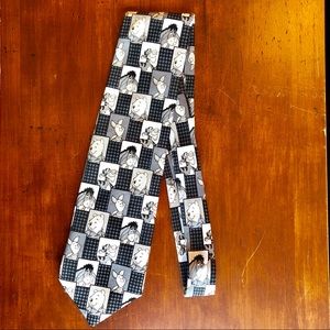 Winnie The Pooh houndstooth tie